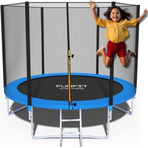TRAMPOLINA OGRODOWA 252CM 8FT SIATKA + DRABINKA FUNFIT