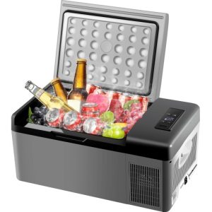 VEVOR Lodówka Samochodowa Kompresorowa 15L 12V/24V Lodówka Turystyczna 45W